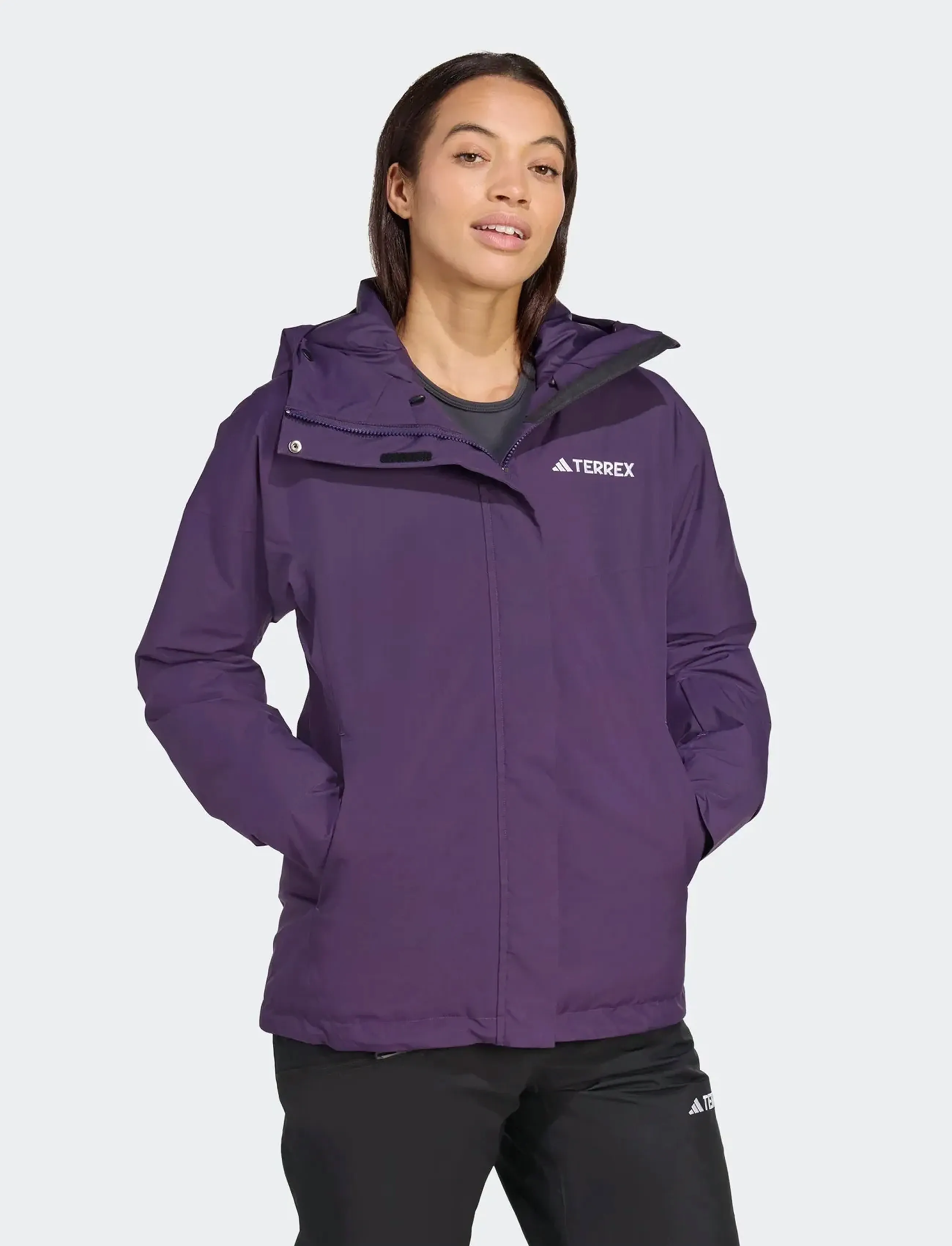 adidas Terrex - W MT 2L INS JKT - skitøj - aurplu - 5