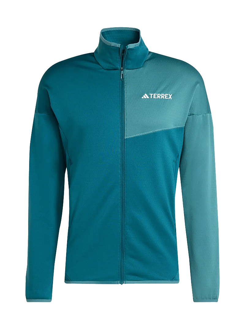 adidas Terrex - XPR LT FL J - fleece og mellemlag - mysgrn - 1