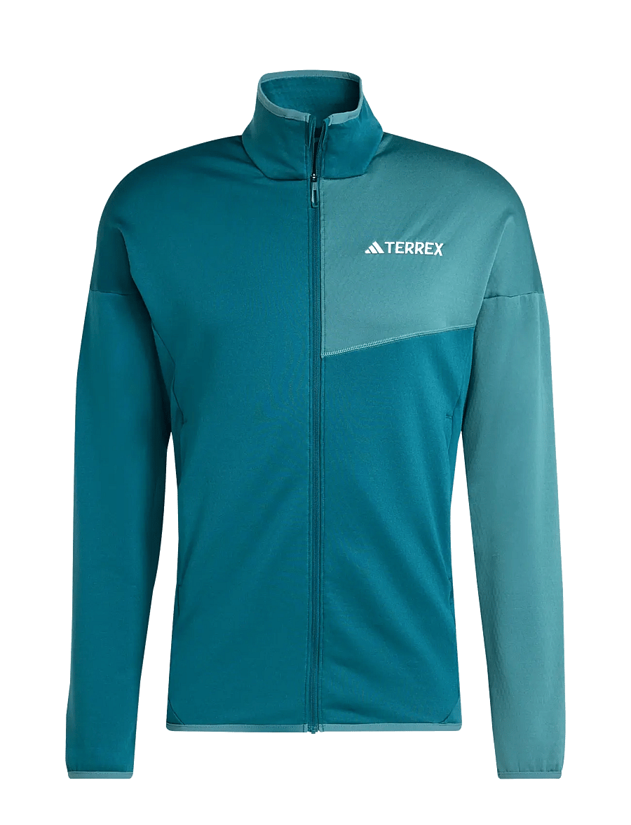 adidas Terrex - XPR LT FL J - fleece og mellemlag - mysgrn - 1