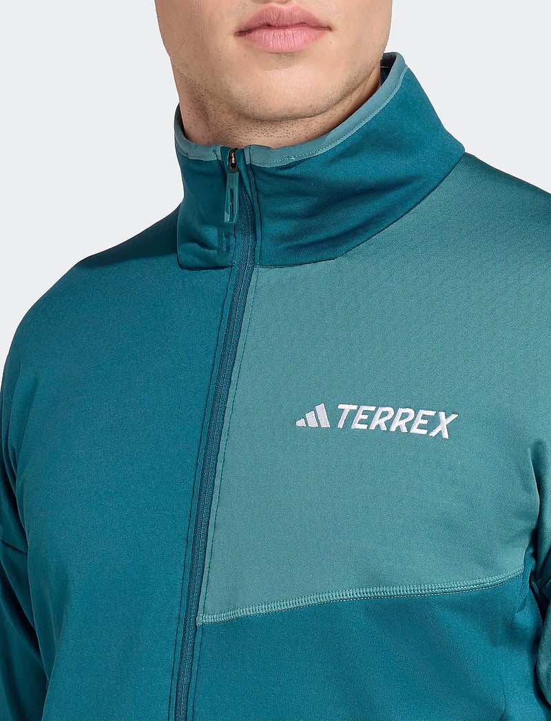 adidas Terrex - XPR LT FL J - fleece og mellemlag - mysgrn - 2