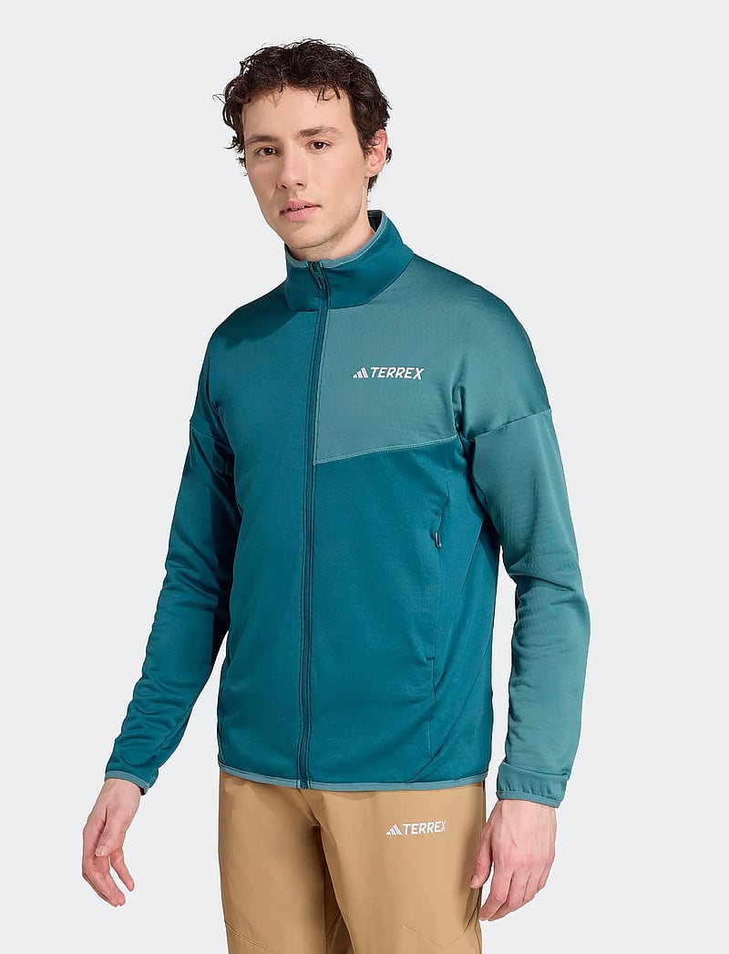 adidas Terrex - XPR LT FL J - fleece og mellemlag - mysgrn - 5