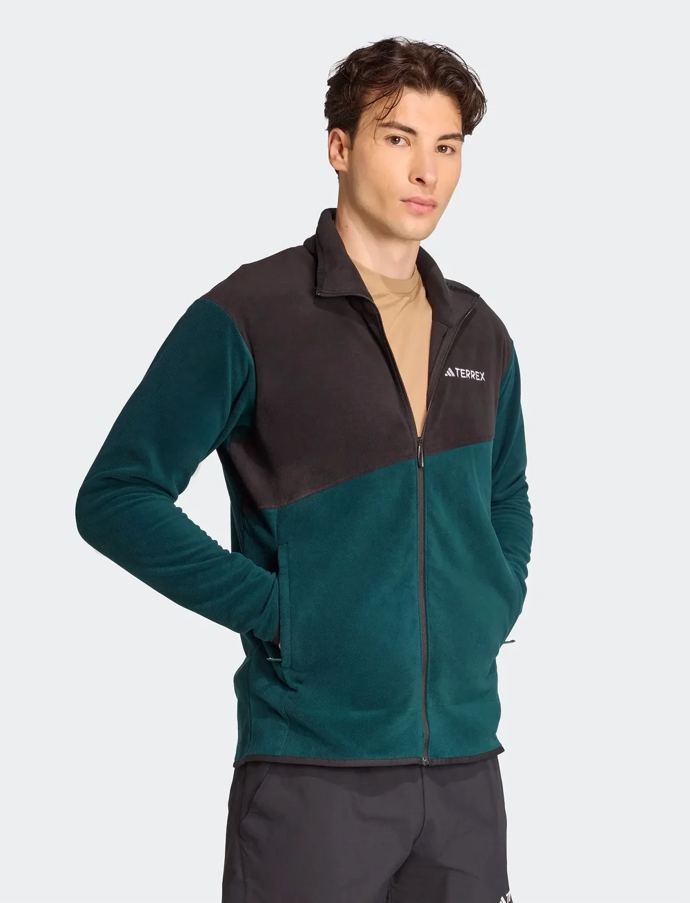 adidas Terrex - MT FZ FLEECE - fleece & midlayer - aurivy/black - 0