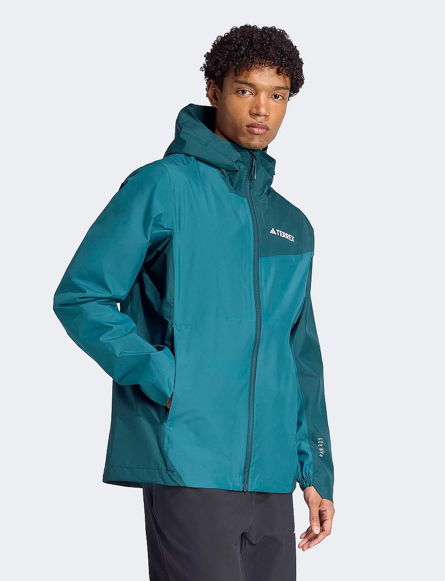 adidas Terrex - MULTI 2.5L R J - friluftsjakker - mysgrn/aurivy - 4