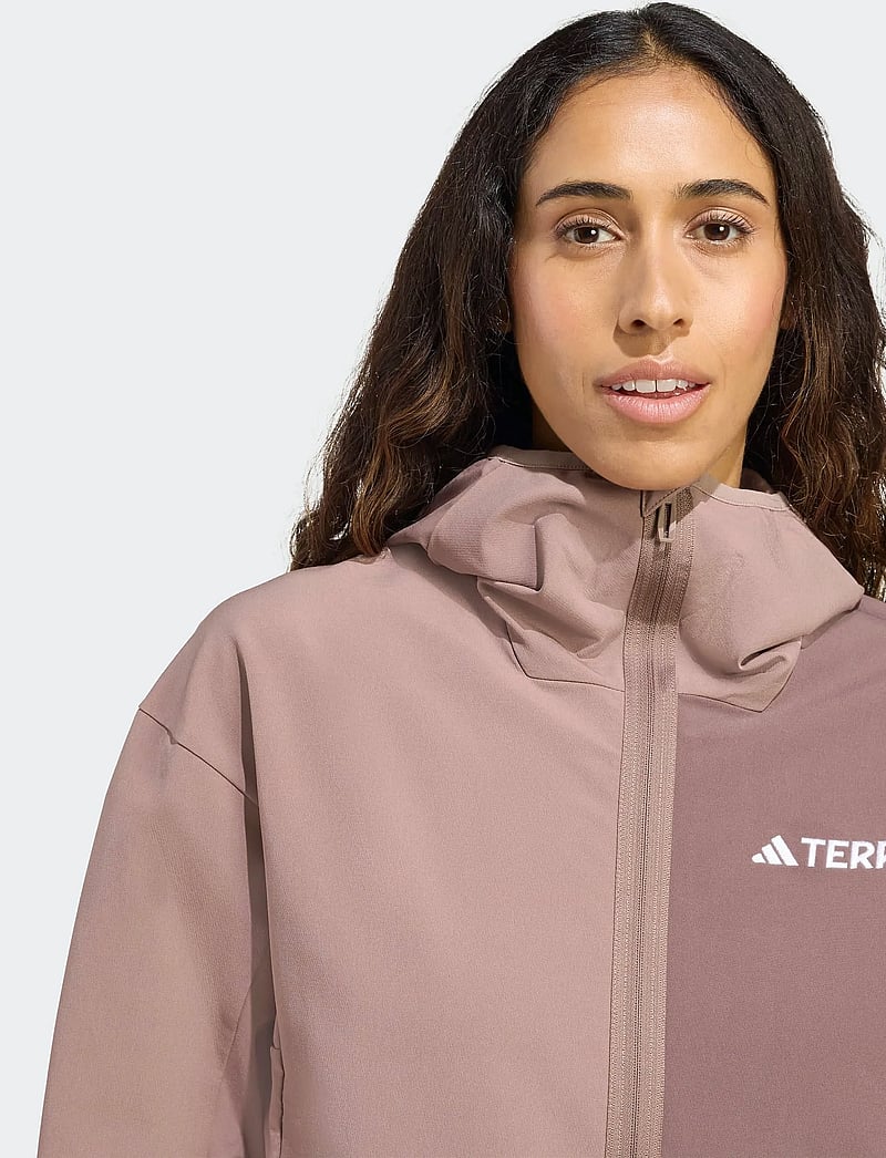 adidas Terrex - W MT SOSH JA - friluftsjakker - trabrn - 2