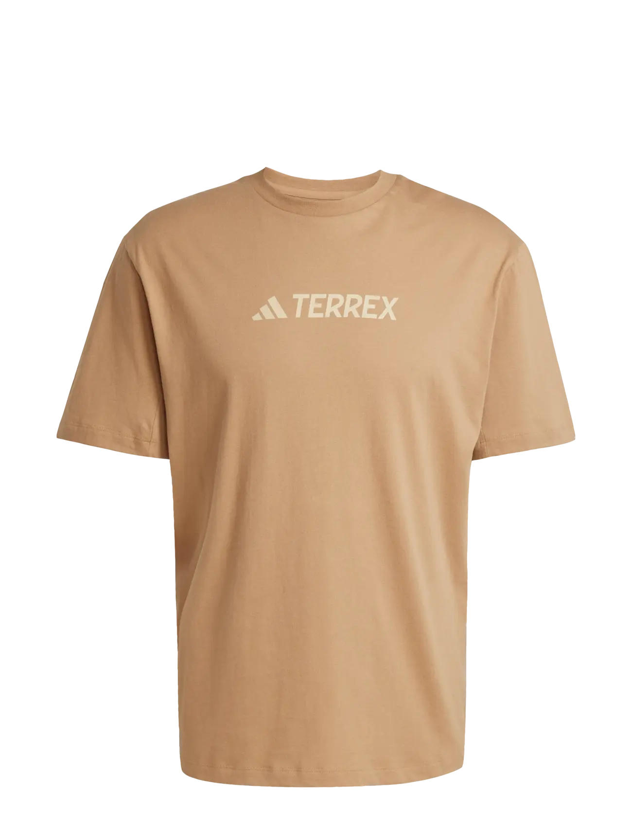 adidas Terrex TX LOGO TEE - Kleding - CARDBO / beige