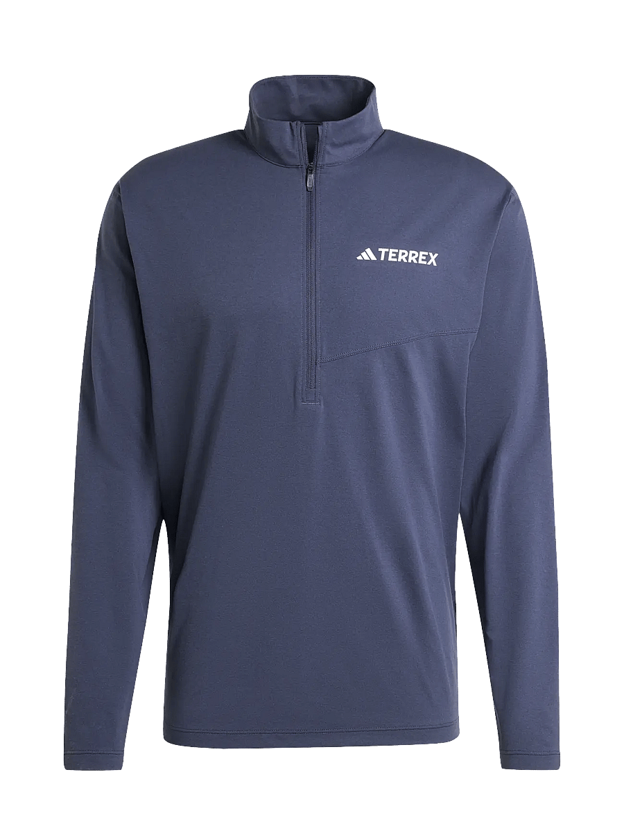adidas Terrex - MT HALFZ LS TEE - fleece & mellanlager - shanav - 1