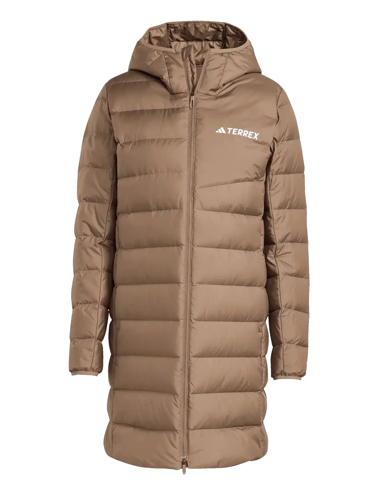 adidas Terrex W MT DOWN PARKA - Outdoor - EARSTR / beige