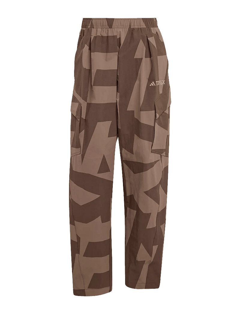 adidas Terrex - W CARGO AOP P - outdoorhosen - brown/earstr - 1