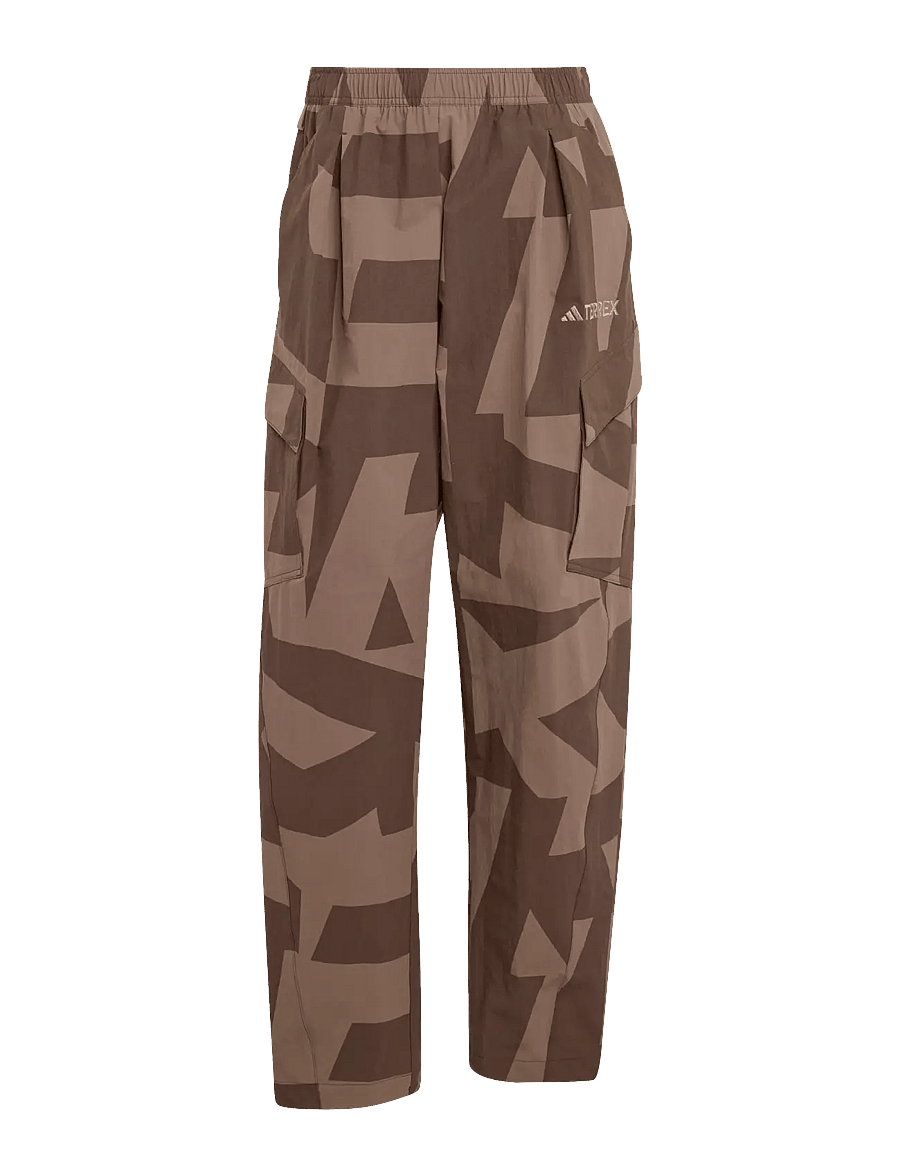 adidas Terrex - W CARGO AOP P - fritidsbukser - brown/earstr - 1