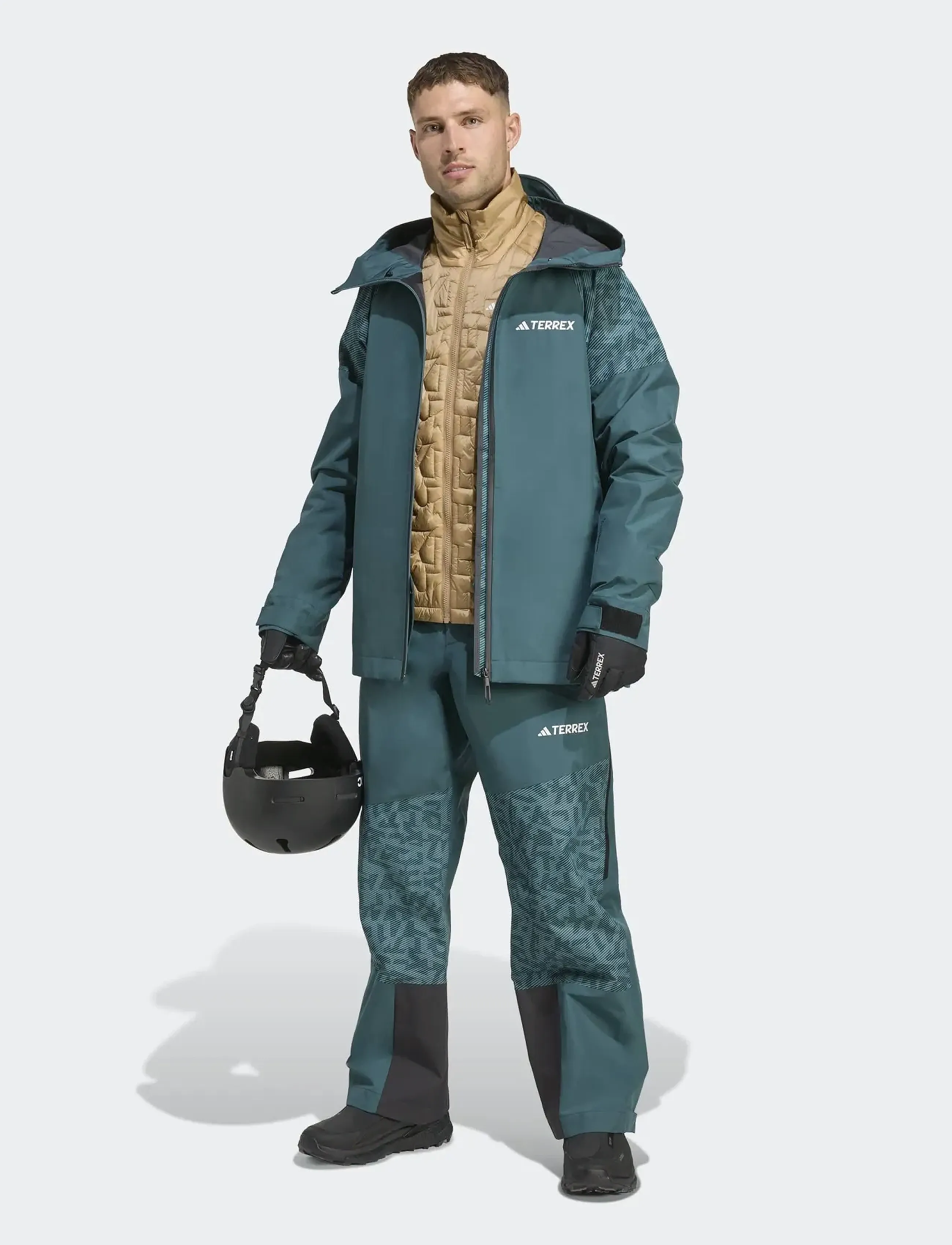 adidas Terrex - XPR HYB PK JKT - skijacken - aurivy/pretea - 4