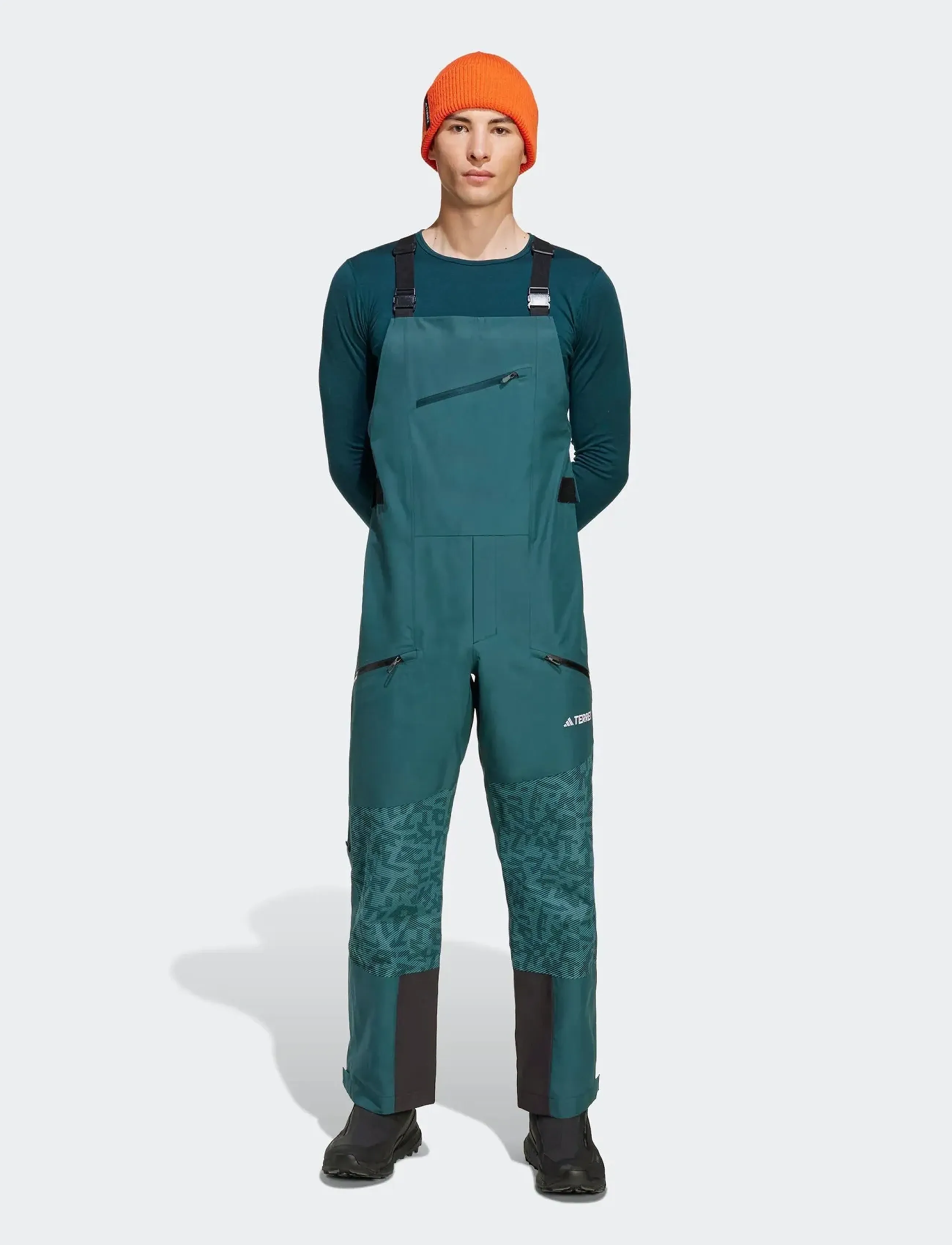 adidas Terrex - XPR PK BIB P - slēpošanas bikses - aurivy/pretea - 2
