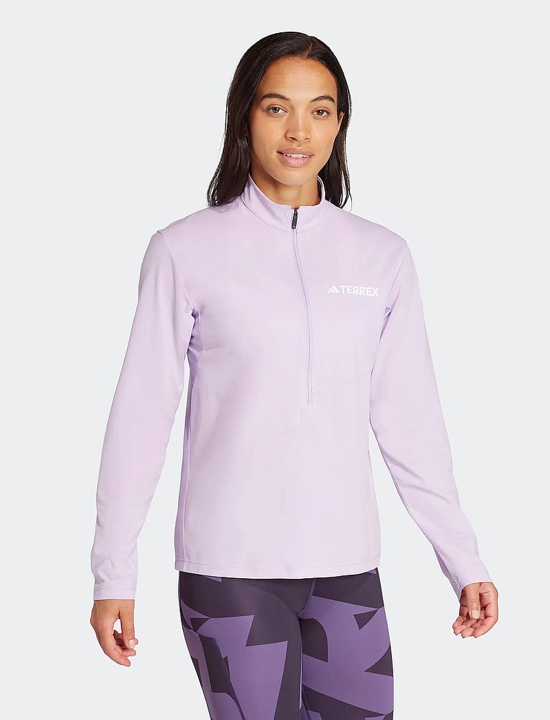 adidas Terrex - W MT HALFZ LS T - langærmede t-shirts - powplu - 0