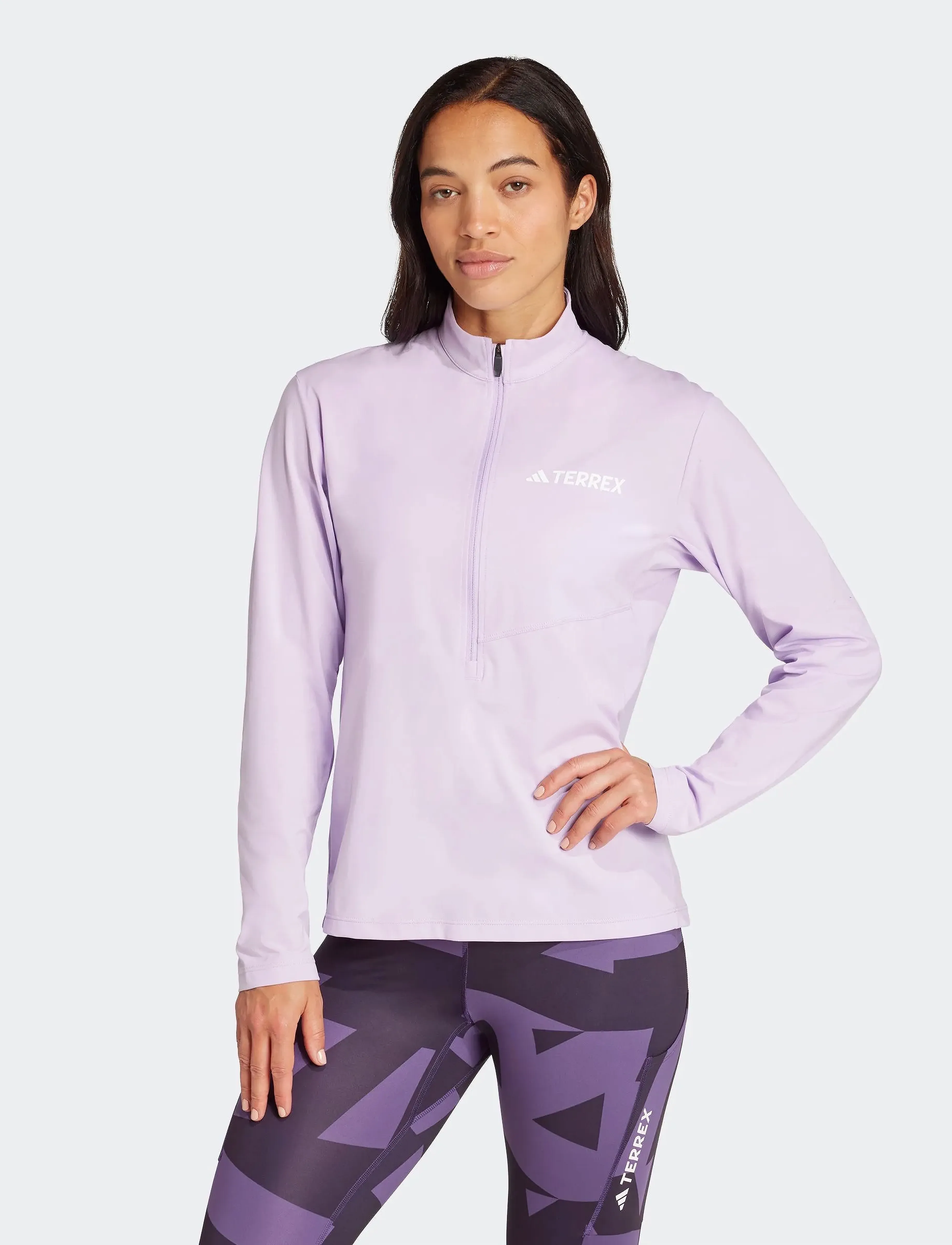 adidas Terrex - W MT HALFZ LS T - alussärgid - powplu - 4
