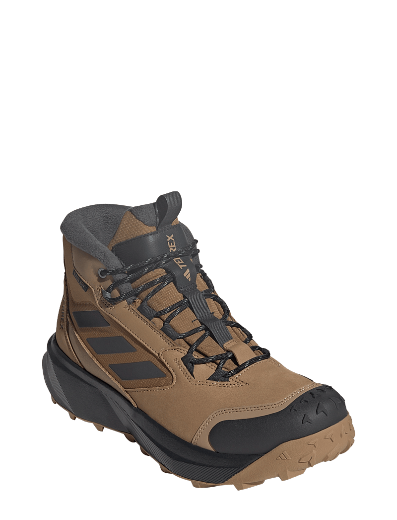 adidas Terrex - TERREX WINTER BOOT MID LEATHER - wanderschuhe - cardbo/carbon/brostr - 0