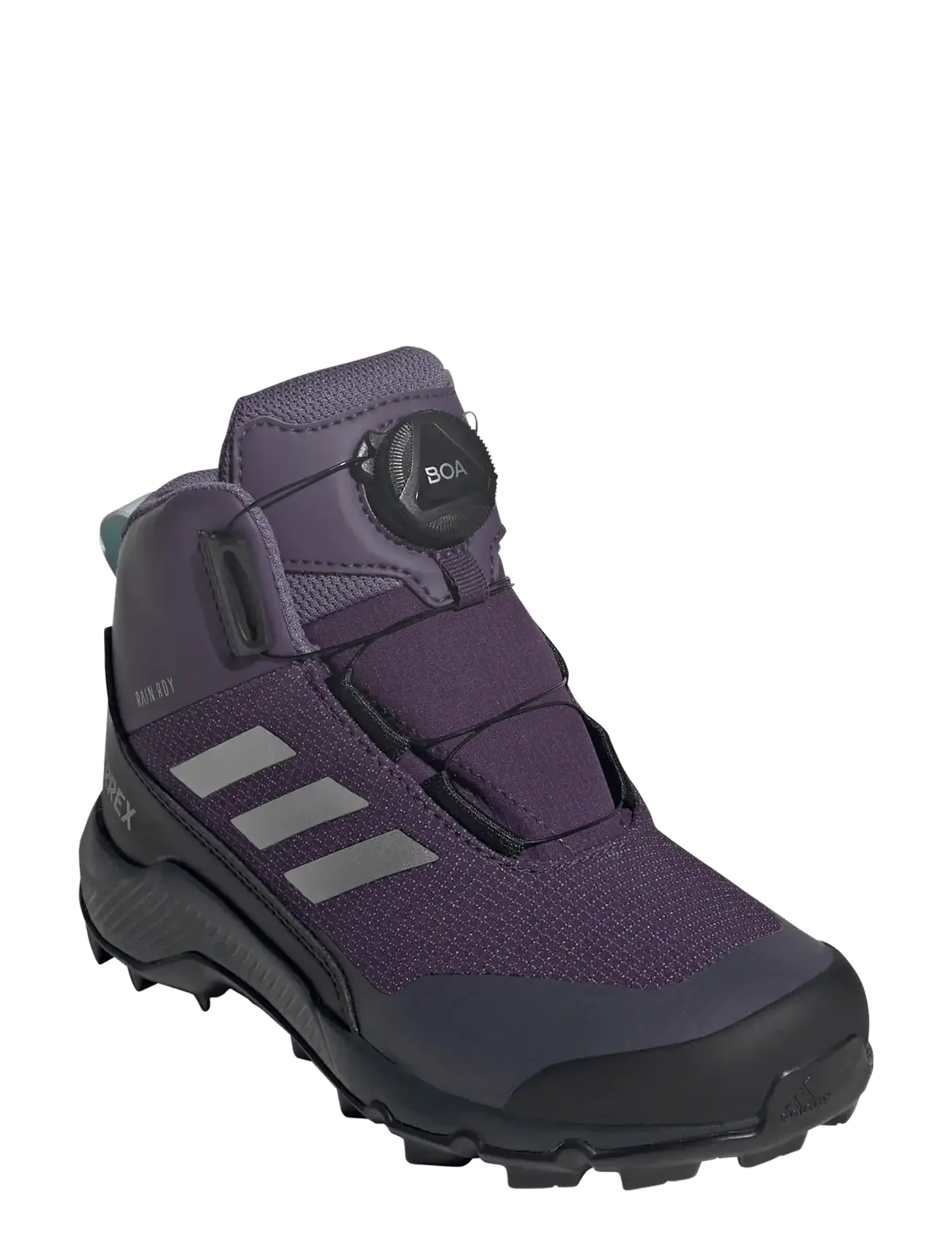 adidas Terrex TERREX WINTER MID BOA R.RDY K - Fall shoes - AURPLU/MSILVE/CBLACK / purple