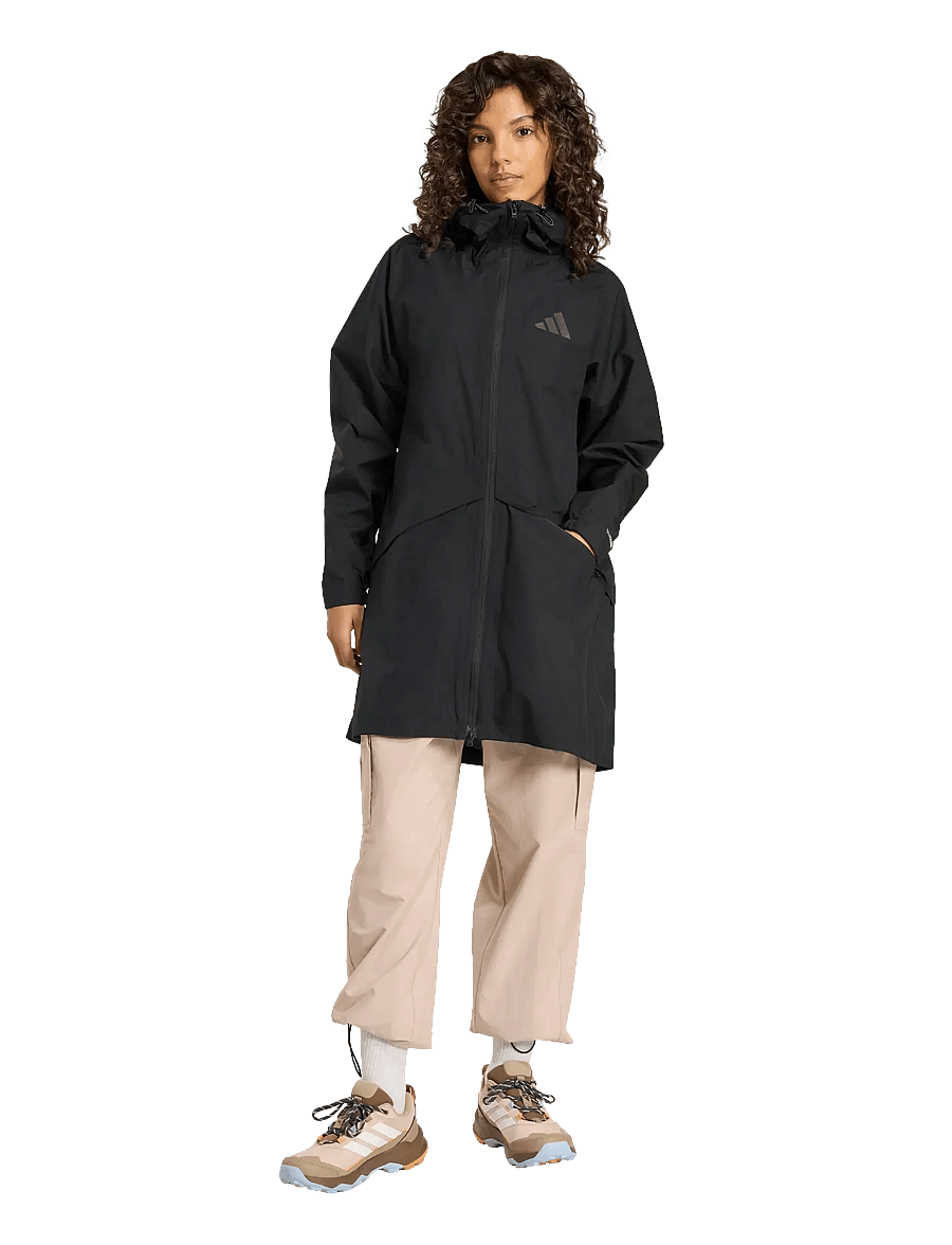 adidas Terrex - W MT 2L R PARK - outdoor jackets - black - 0
