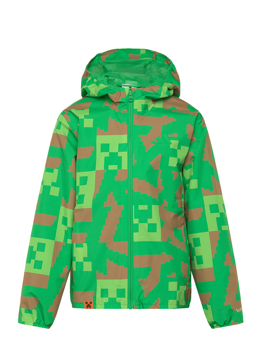 adidas Terrex - K MC MT RN JKT - regenjacken - vivgrn/brndes/seluli - 1