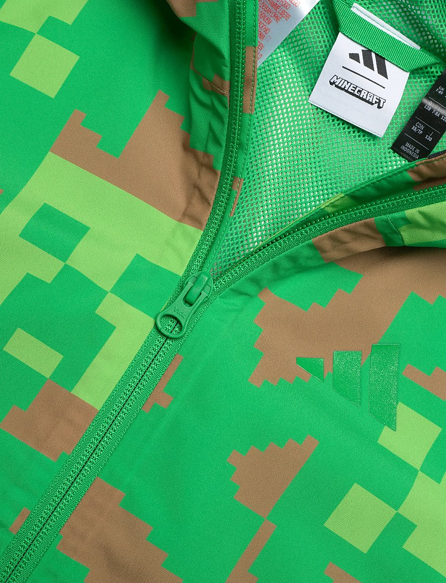 adidas Terrex - K MC MT RN JKT - regenjacken - vivgrn/brndes/seluli - 3