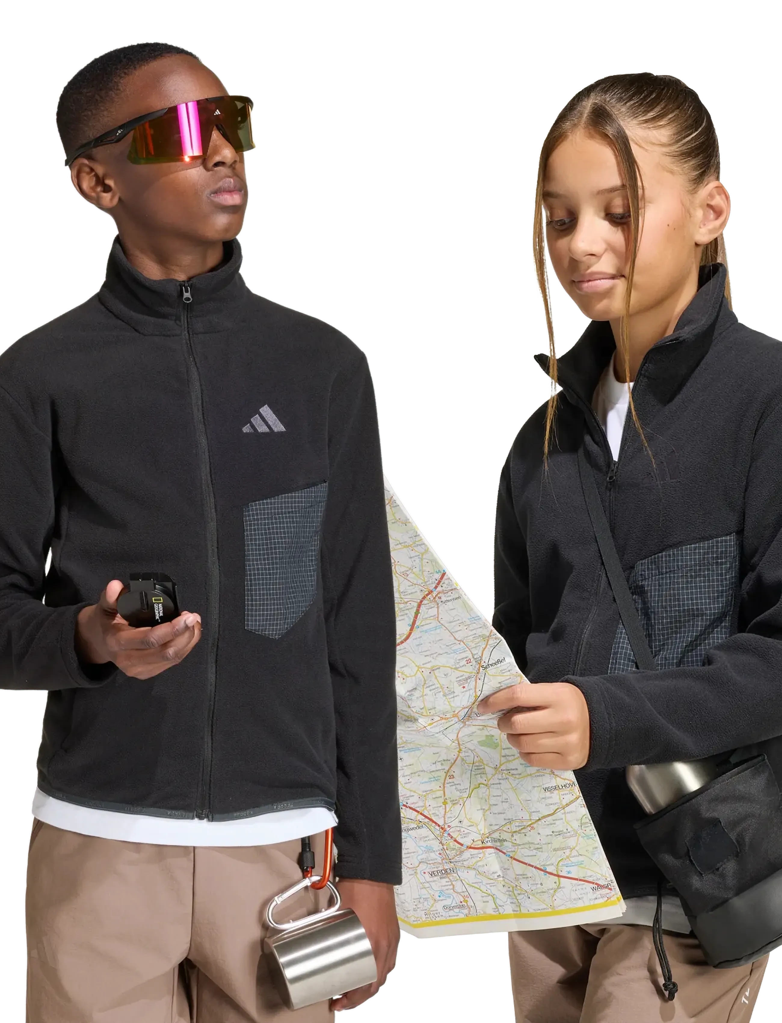 adidas Terrex - K MT FZ FLEECE - fleecejakker - black - 4