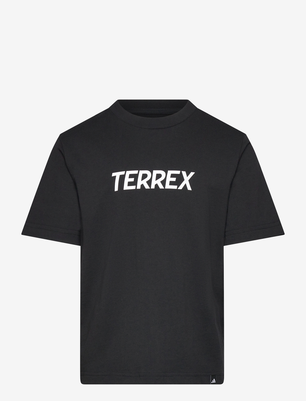 adidas Terrex - K MT LOGO TEE - short-sleeved t-shirts - black - 0
