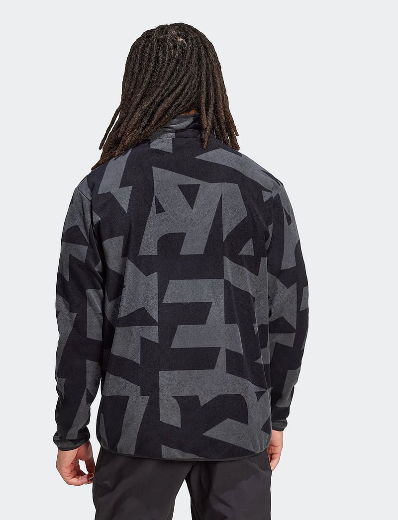 adidas Terrex - MT AOP FZ FL - fleece & mellanlager - black/carbon - 2