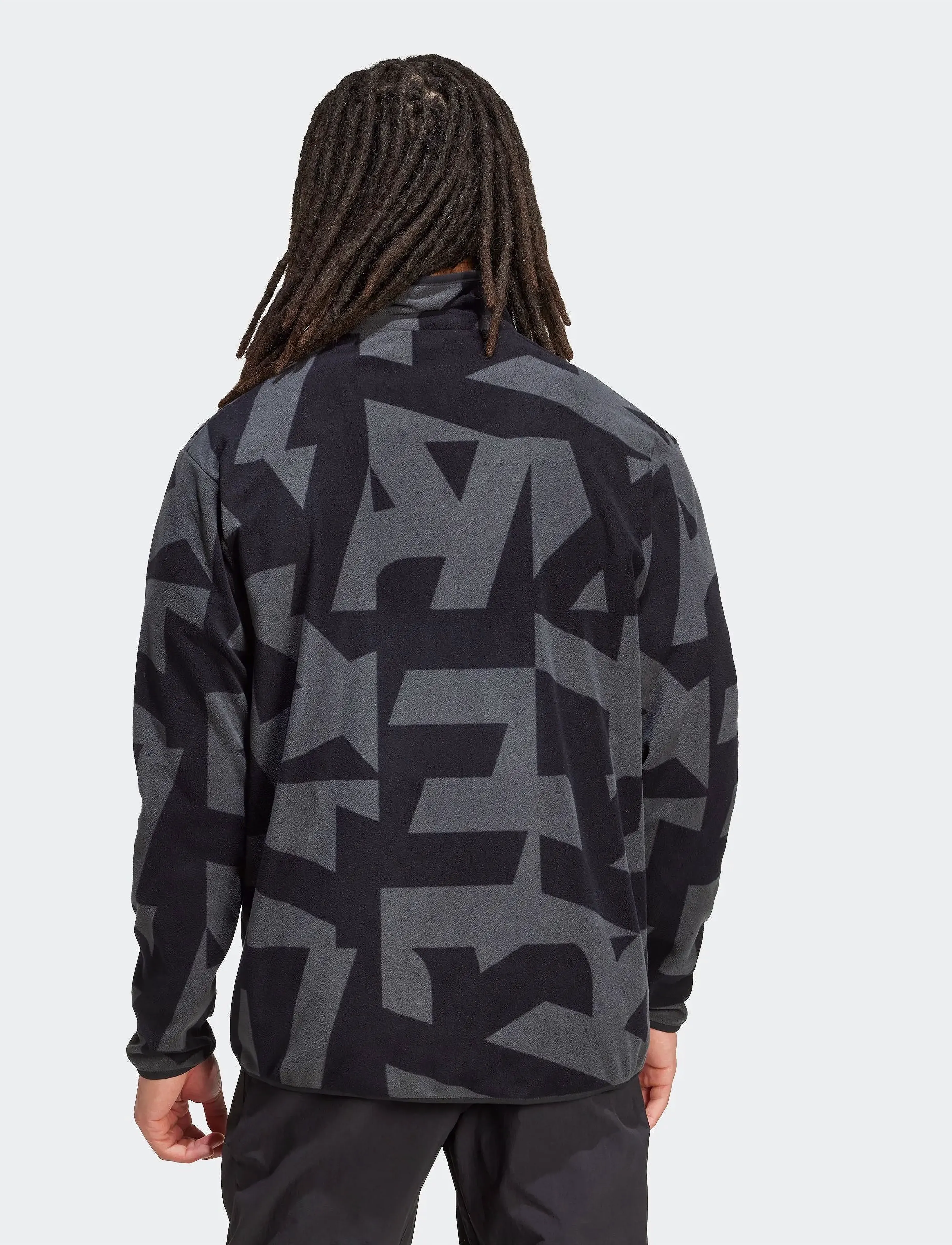 adidas Terrex - MT AOP FZ FL - fleece og mellemlag - black/carbon - 2