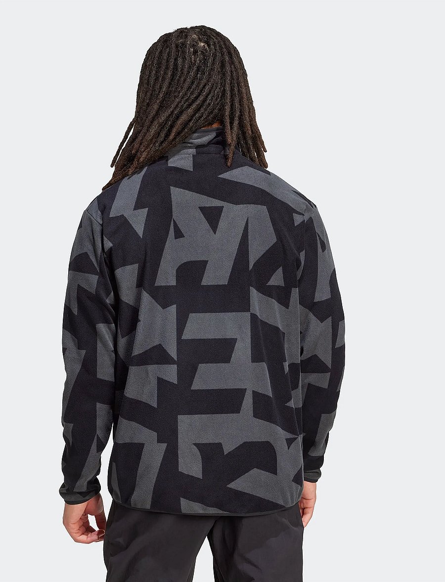 adidas Terrex - MT AOP FZ FL - fleece og mellemlag - black/carbon - 2