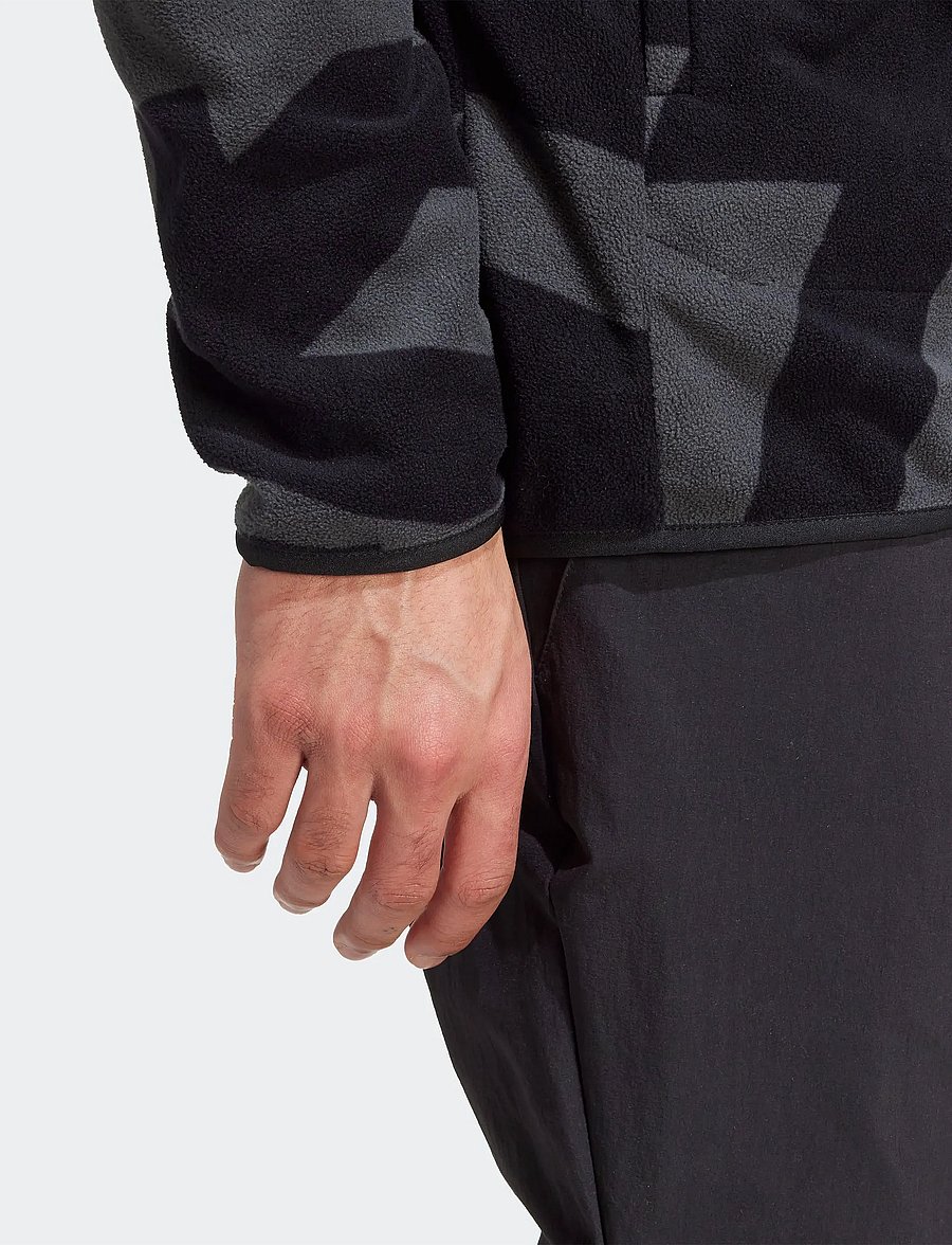 adidas Terrex - MT AOP FZ FL - fleece og mellemlag - black/carbon - 4