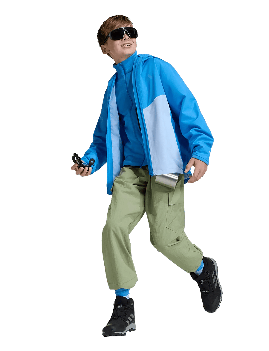 adidas Terrex - K MT 2L RAIN J - rayblu/globlu - 0