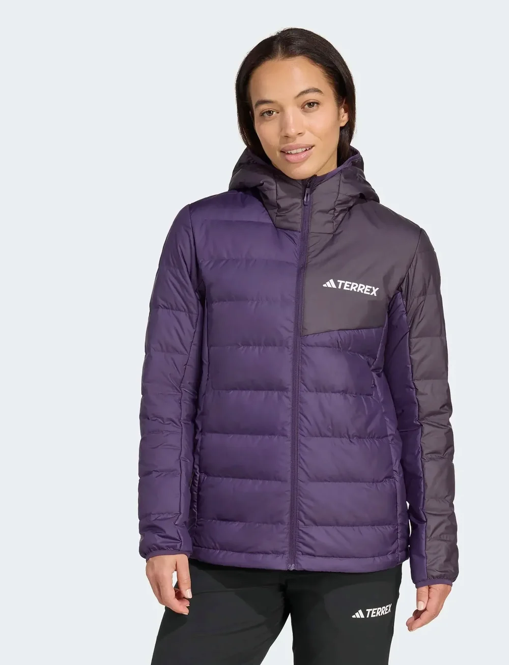 adidas Terrex - W MT DOWN H J - dunjakker - aurplu/aurbla - 0