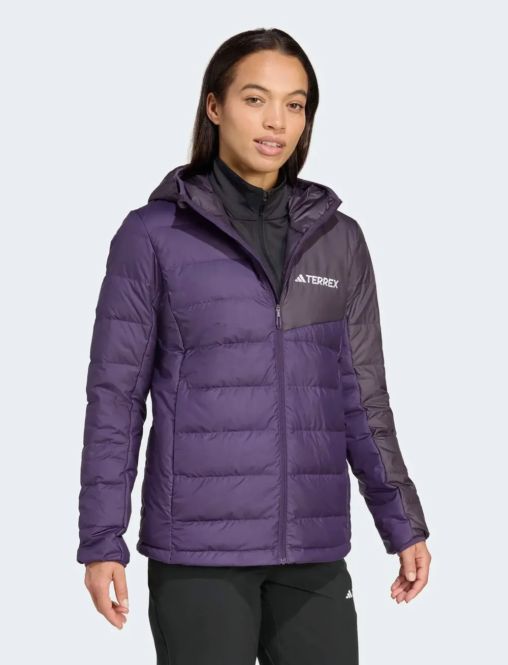 adidas Terrex - W MT DOWN H J - dunjakker - aurplu/aurbla - 4