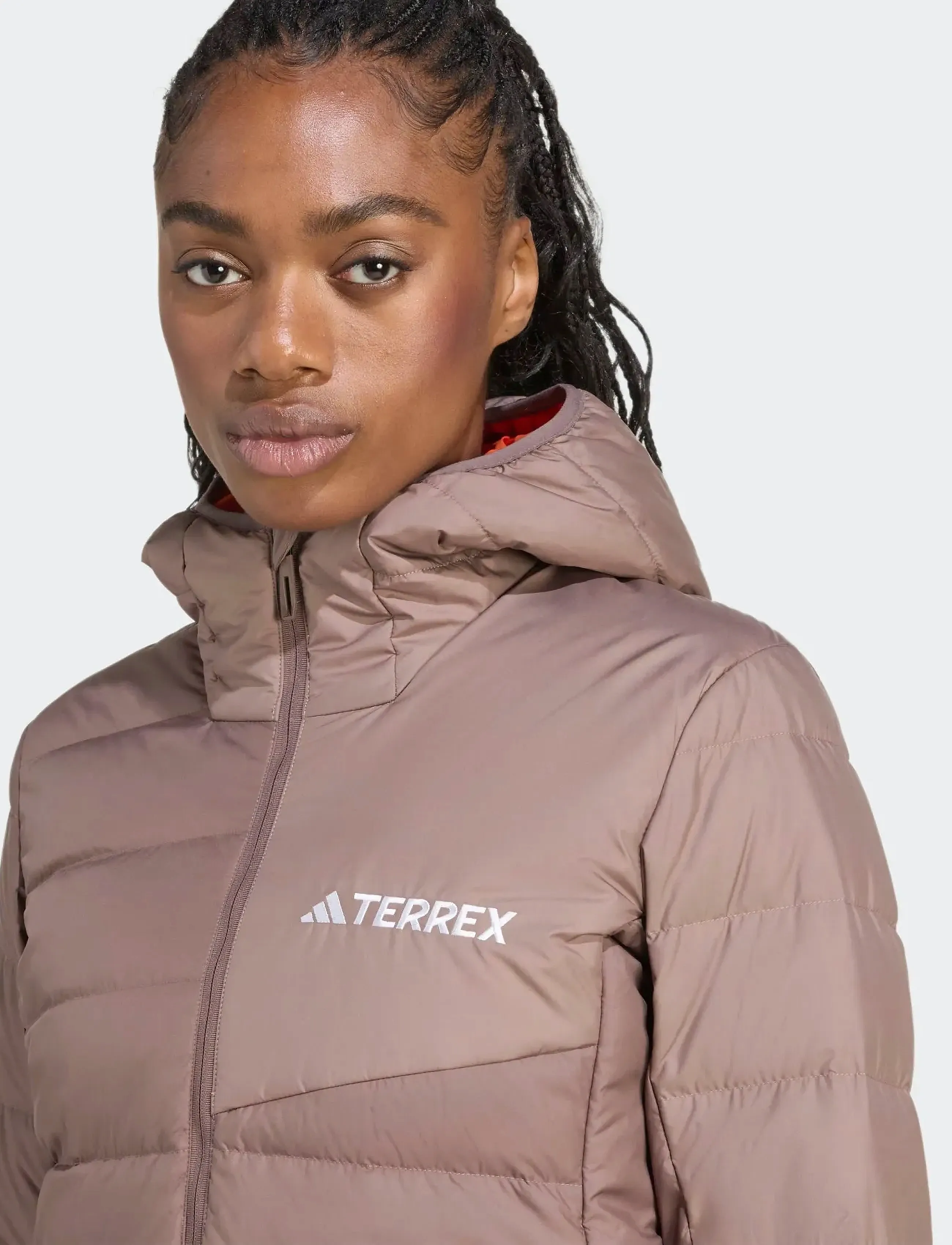 adidas Terrex - W MT DOWN H J - vinterjakker - earstr/trabrn - 3