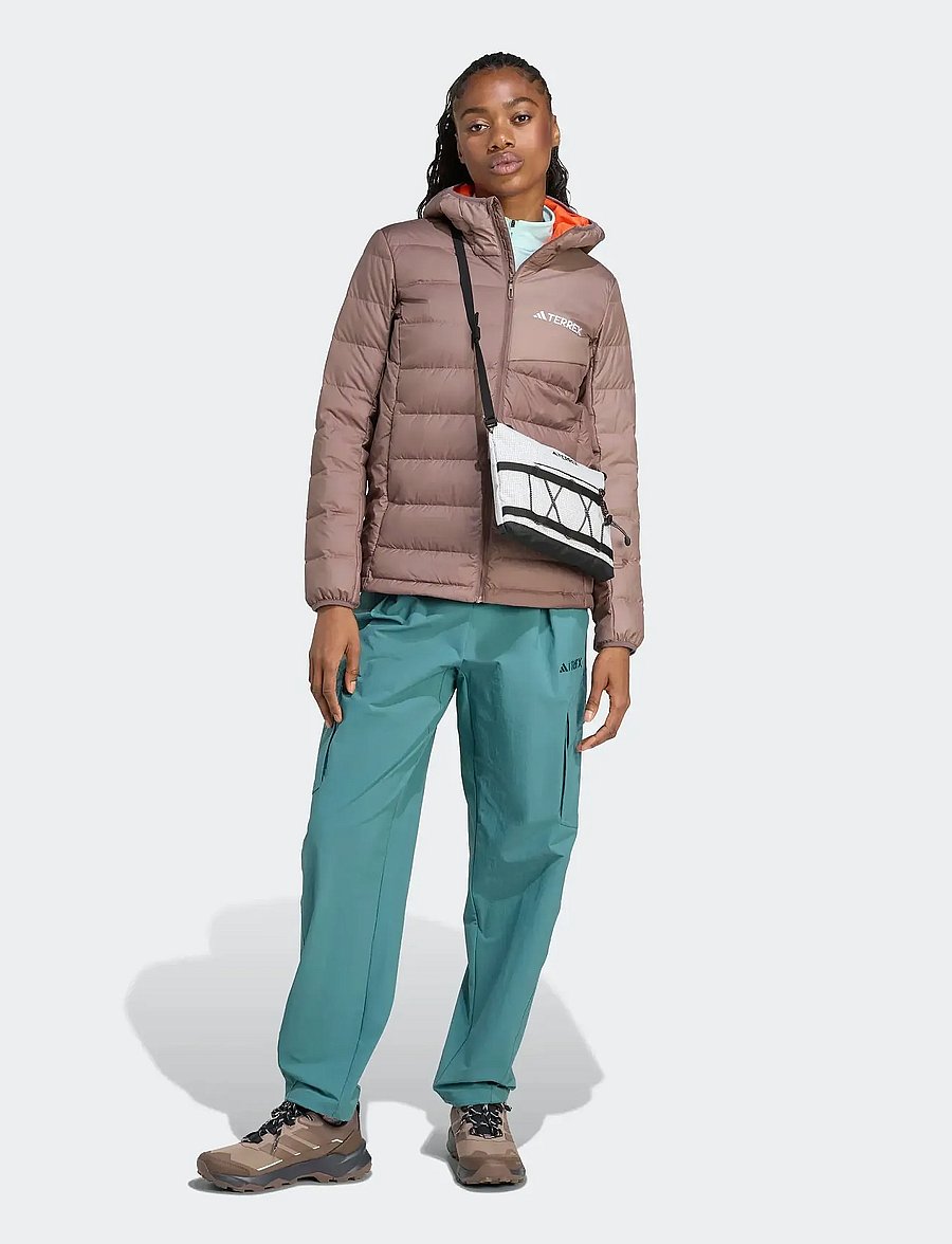 adidas Terrex - W MT DOWN H J - vinterjakker - earstr/trabrn - 5