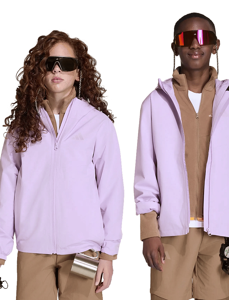 adidas Terrex - K MT 2L RAIN J - skaljakker - powplu/powplu - 3