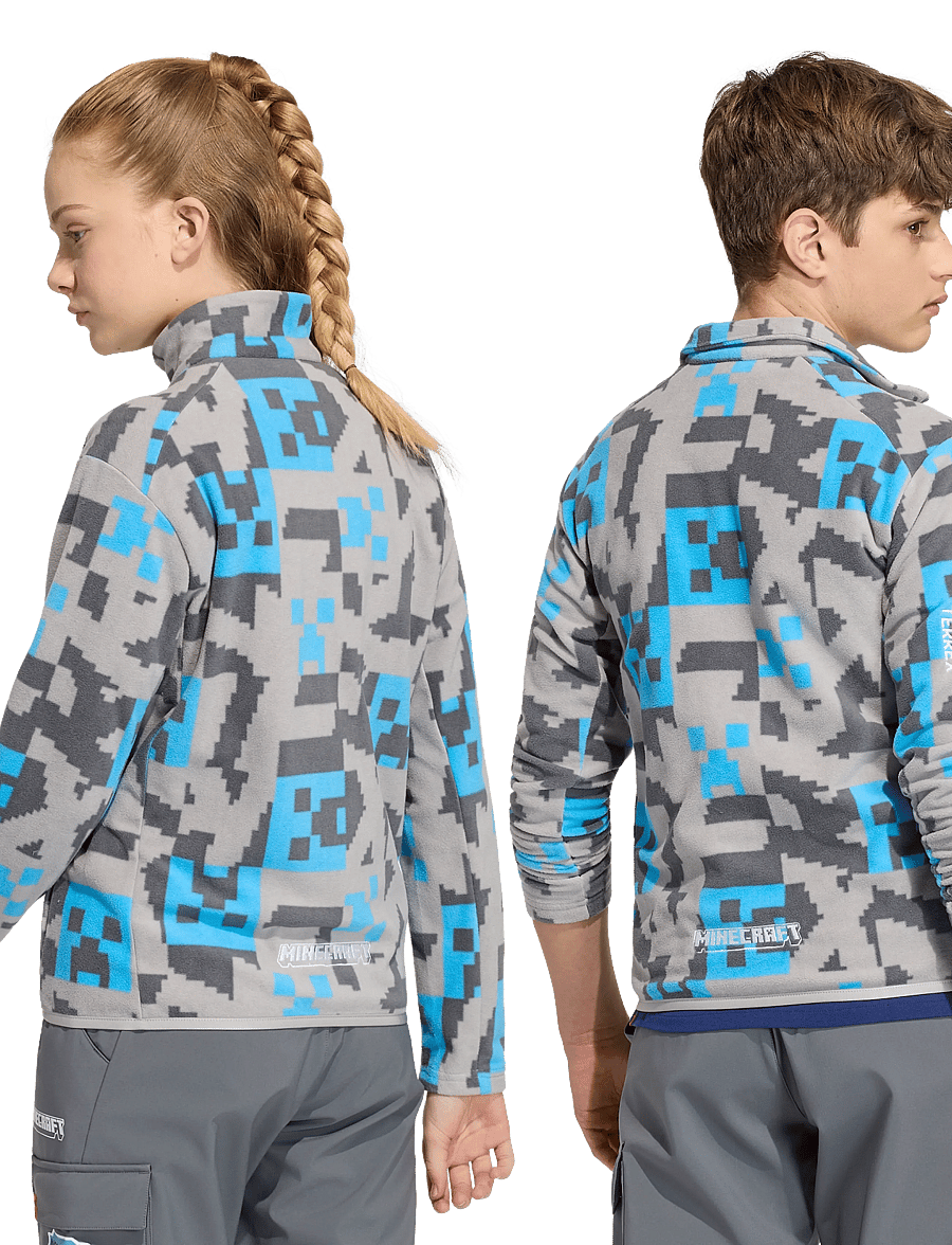 adidas Terrex - K MC MT FZ FLE - fleecejacken - mgsogr/grefiv/seblbu - 4