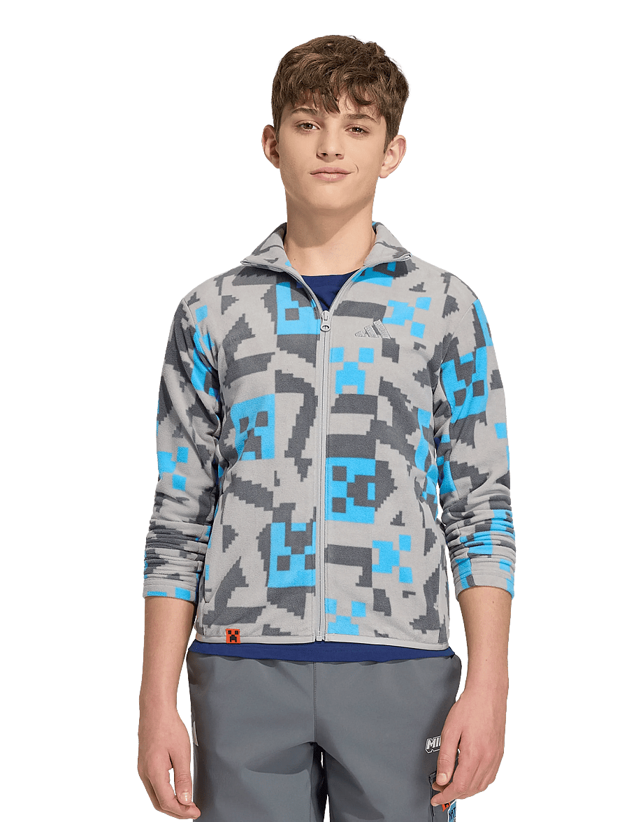 adidas Terrex - K MC MT FZ FLE - fleecejacken - mgsogr/grefiv/seblbu - 5