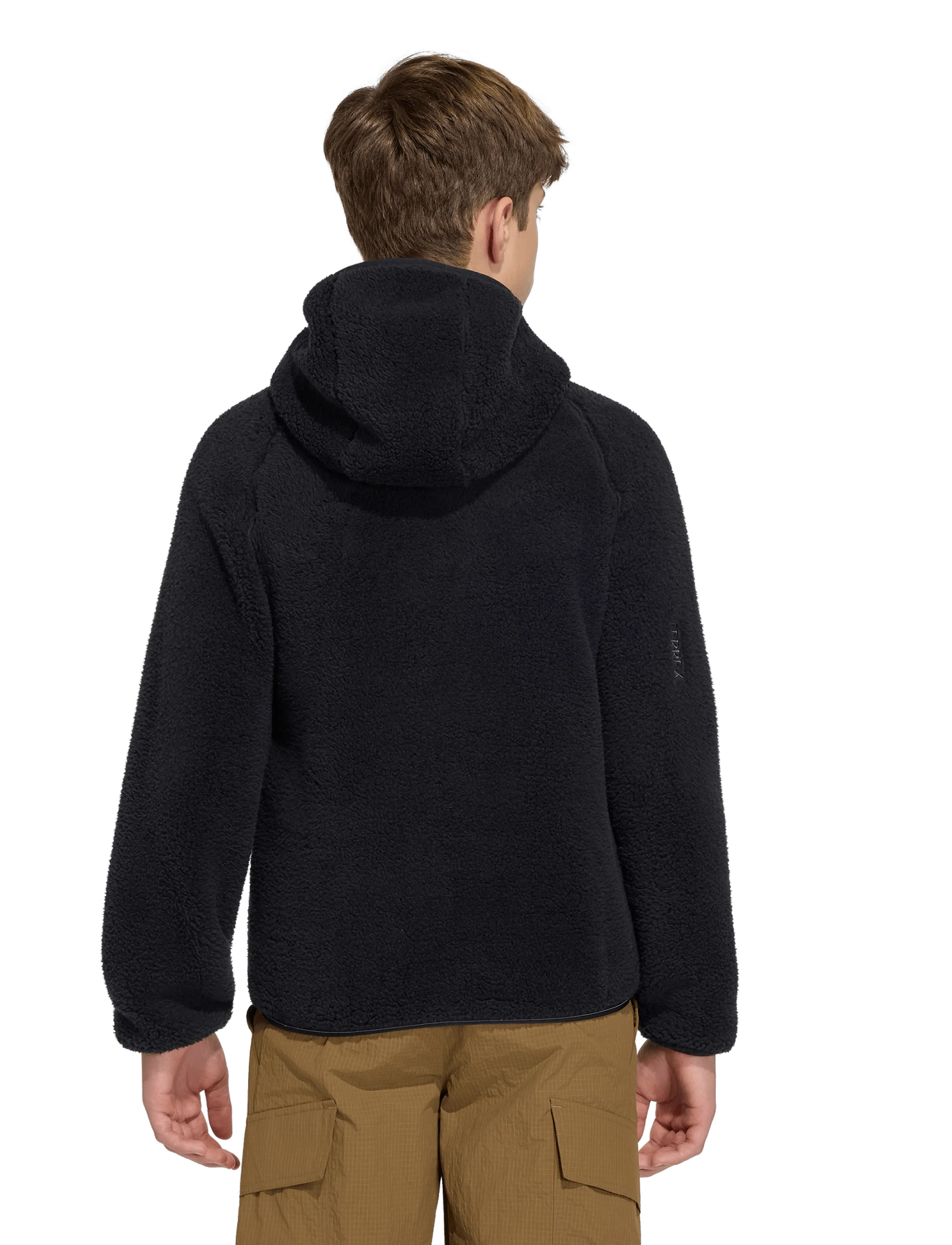 adidas Terrex - K XPL FZ HO FLE - fleece jackets - black - 3