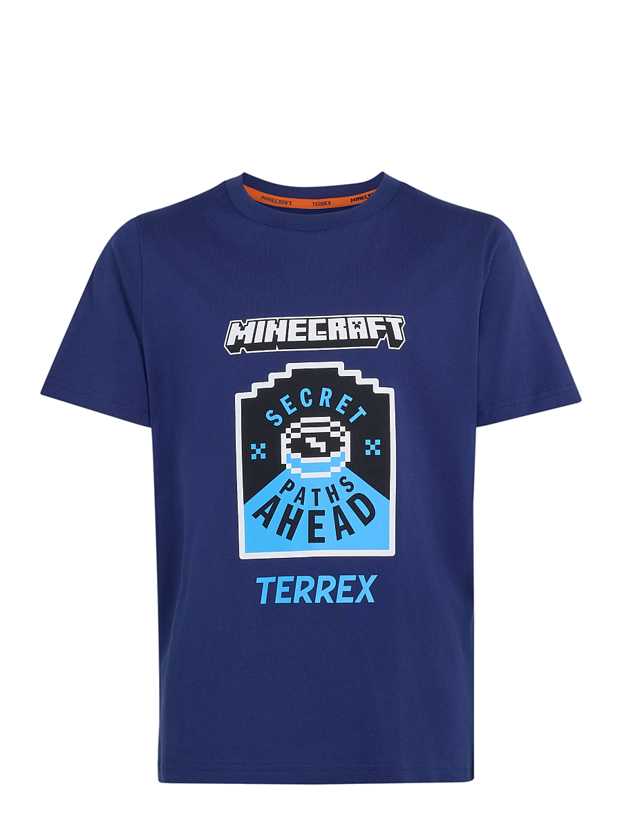adidas Terrex - K MC MT TEE - Íþróttatoppar - dkblue - 1