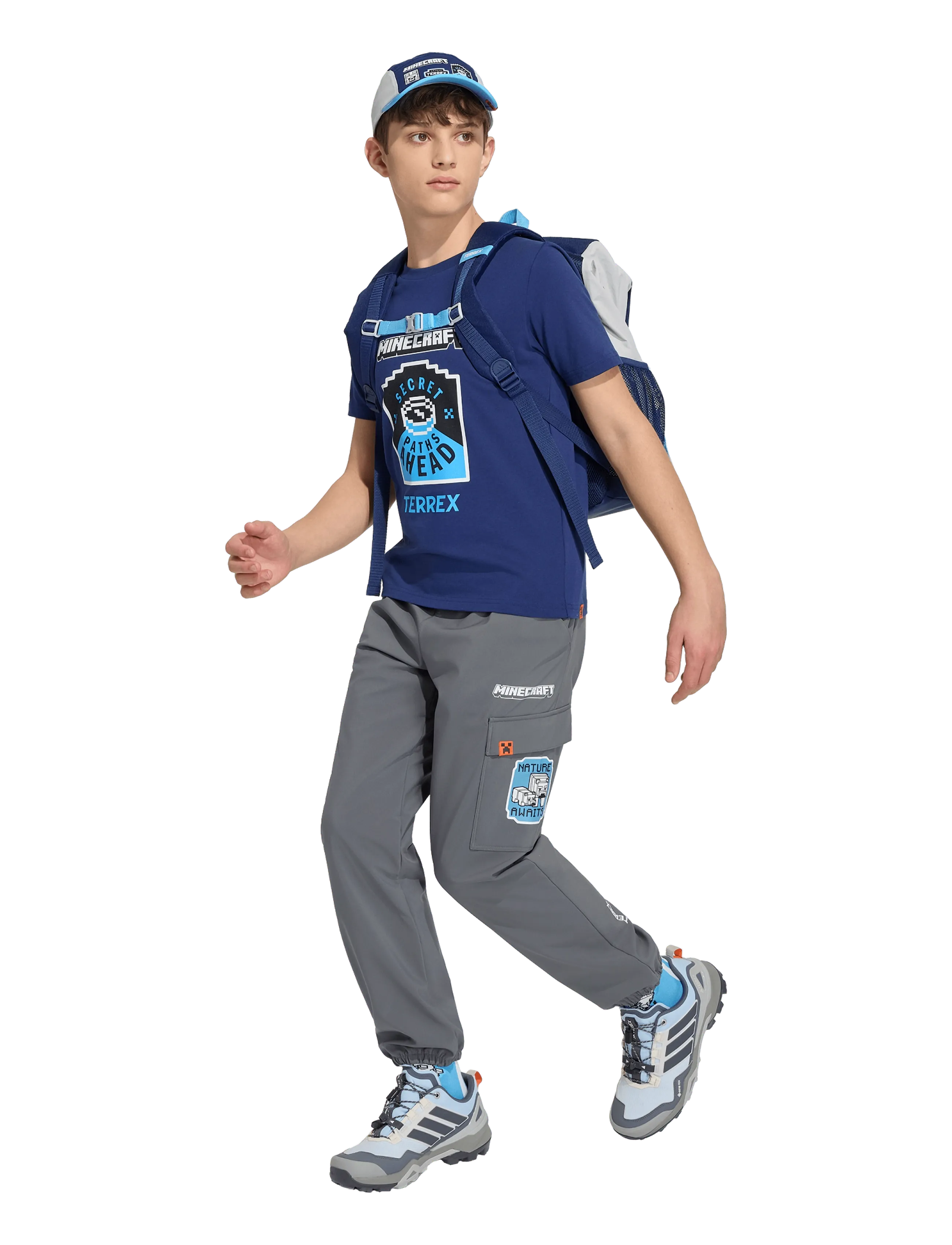 adidas Terrex K Mc Mt Tee, 116, Navy