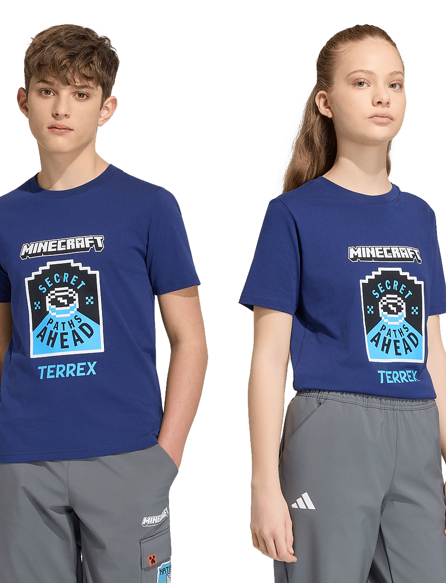 adidas Terrex - K MC MT TEE - Íþróttatoppar - dkblue - 3