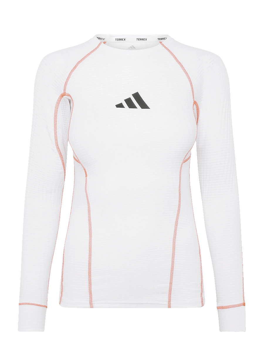 adidas Terrex - W XPR LS BASE - t-shirts - white/seimor - 0