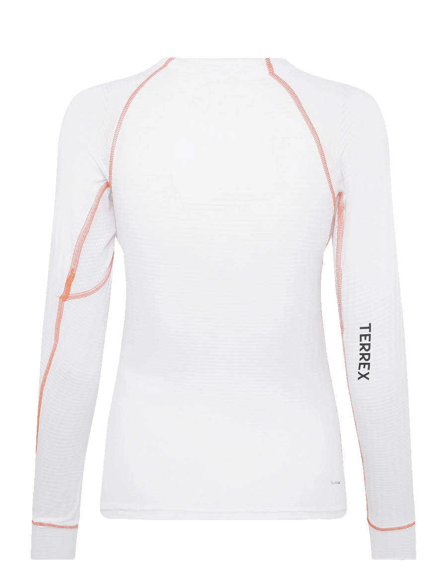 adidas Terrex - W XPR LS BASE - t-shirts - white/seimor - 1