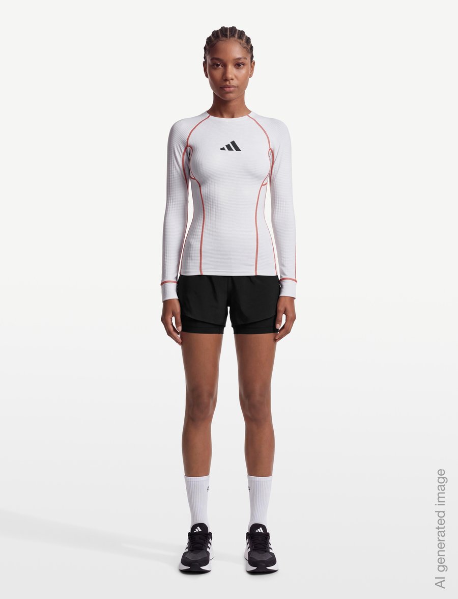 adidas Terrex - W XPR LS BASE - baselayer overdele - white/seimor - 0