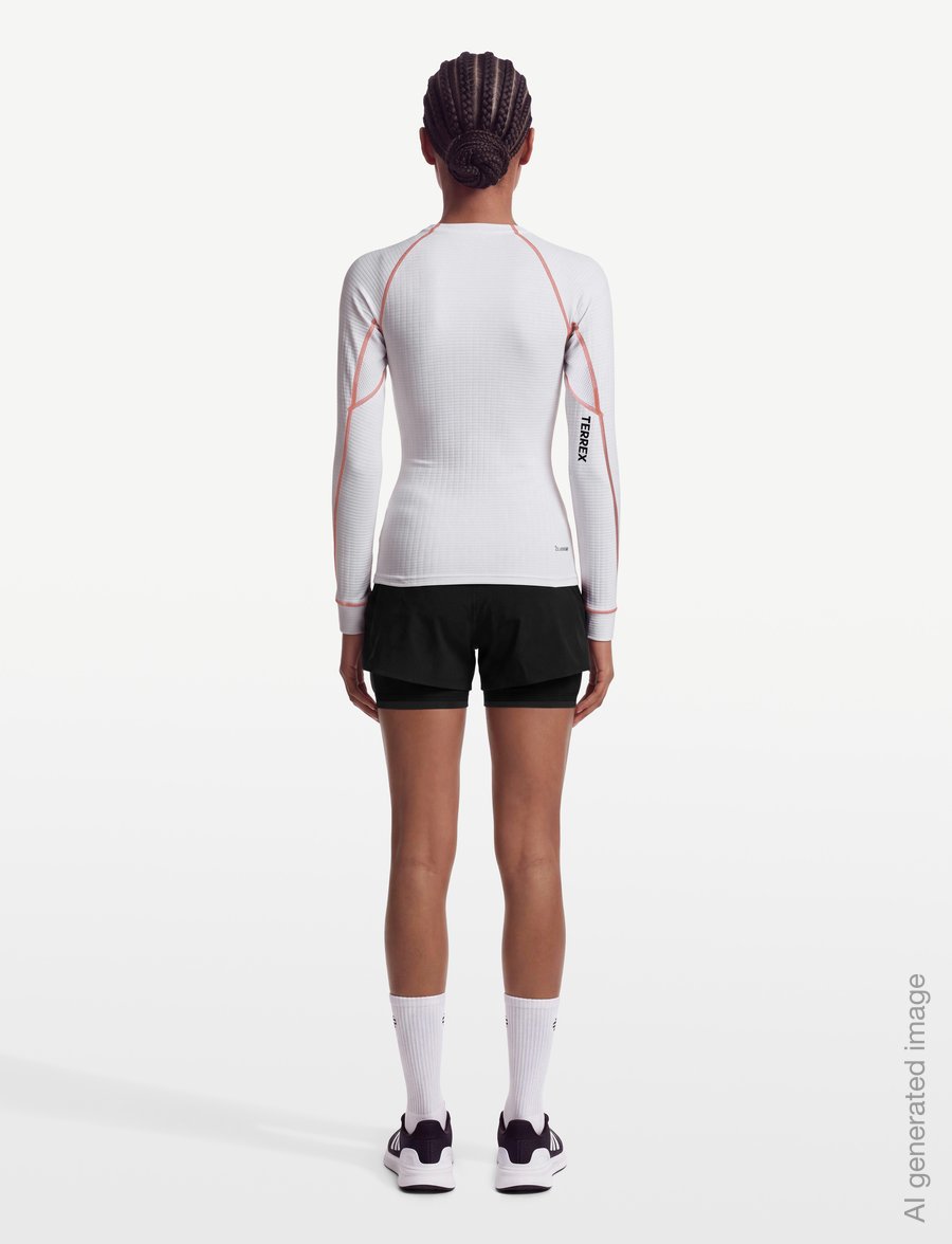 adidas Terrex - W XPR LS BASE - baselayer overdele - white/seimor - 4
