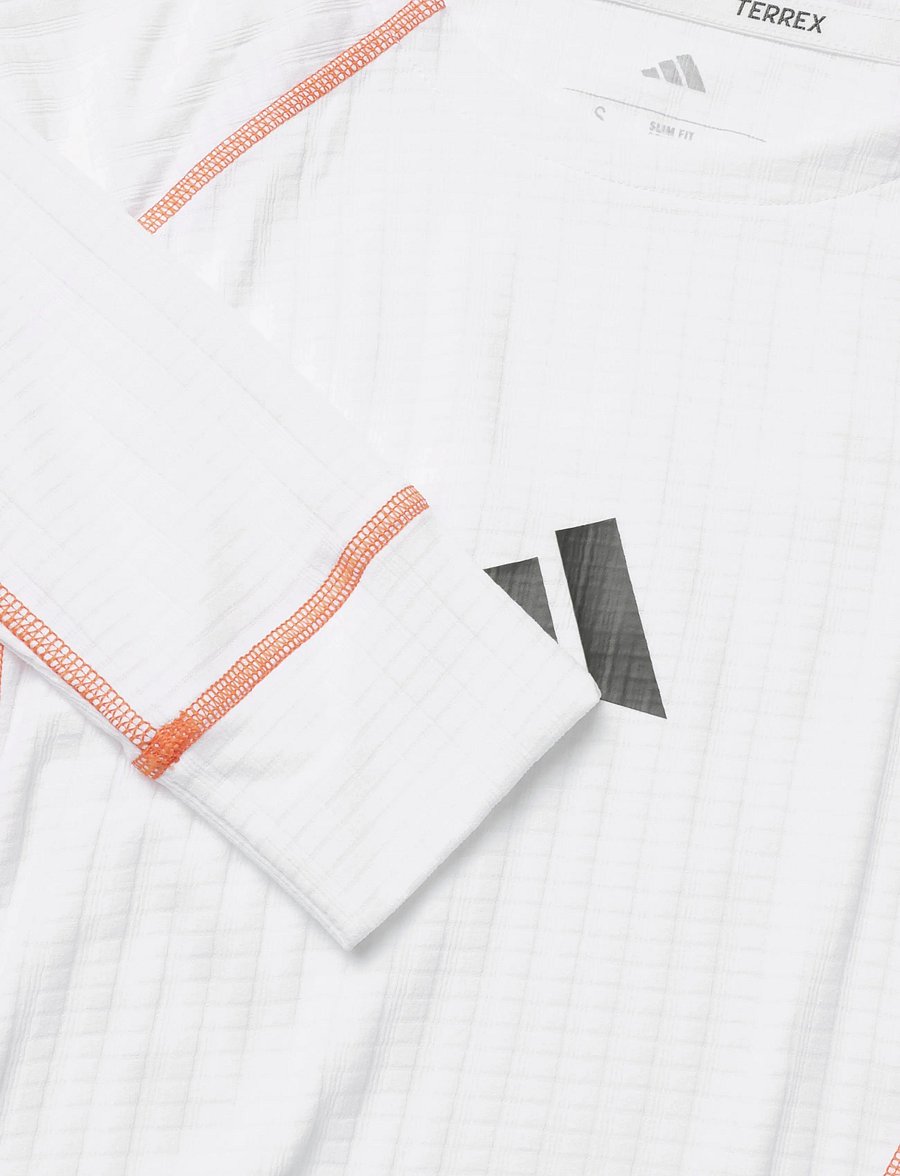 adidas Terrex - W XPR LS BASE - t-shirts - white/seimor - 2