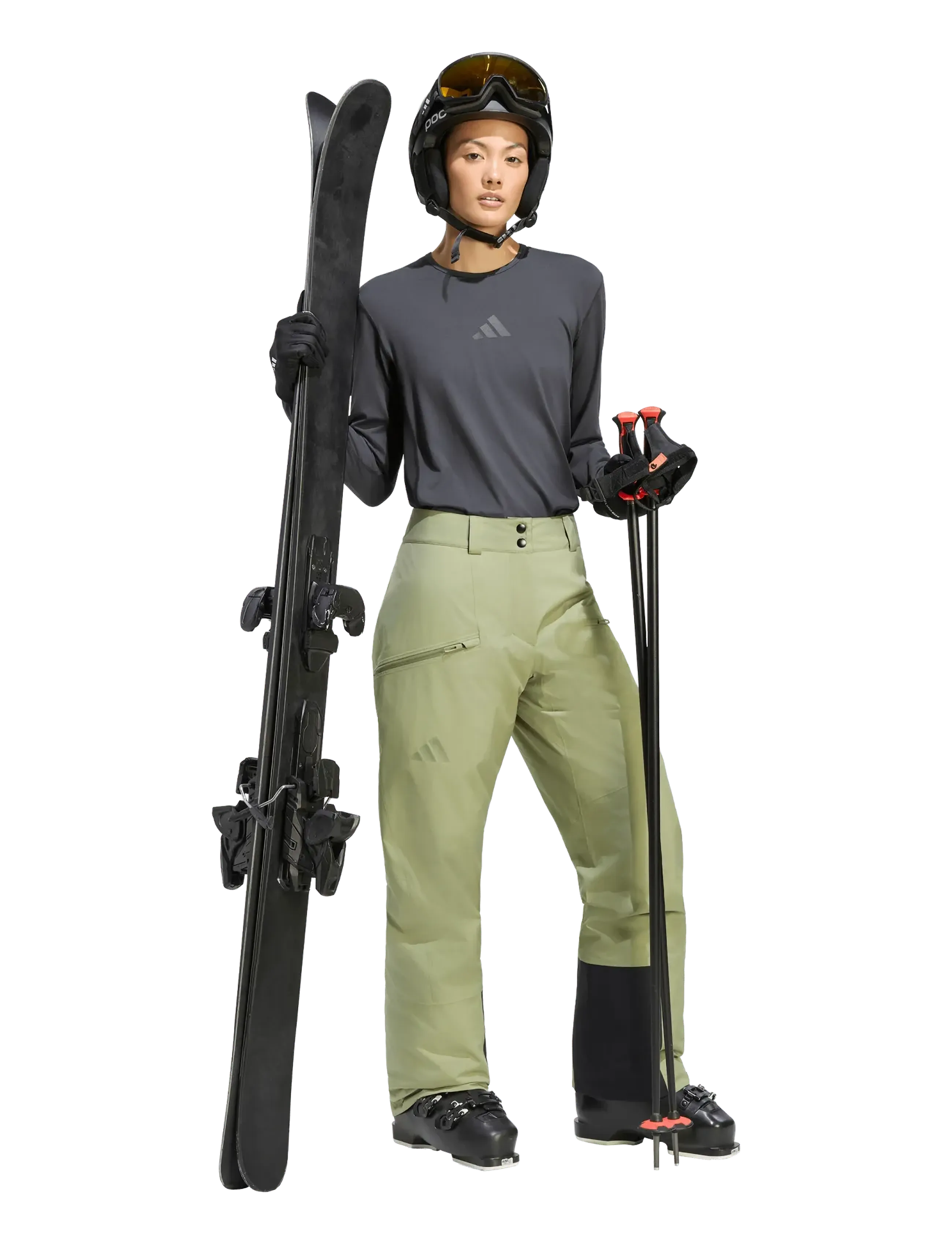 adidas Terrex - W MT 2L INS PA - skitøj - tengrn - 0
