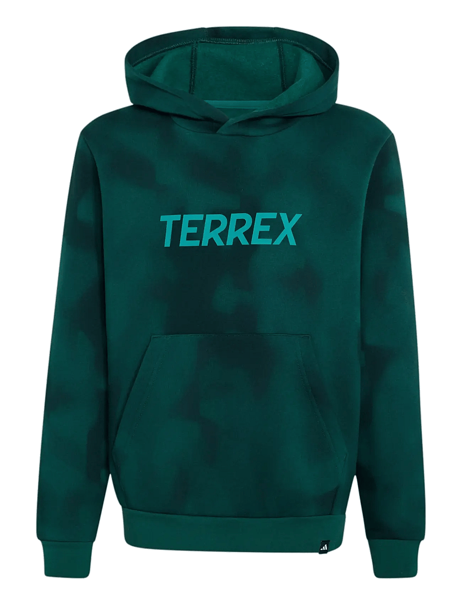 adidas Terrex - K MT AOP LOG HD - kapuzenpullover - cgreen - 1