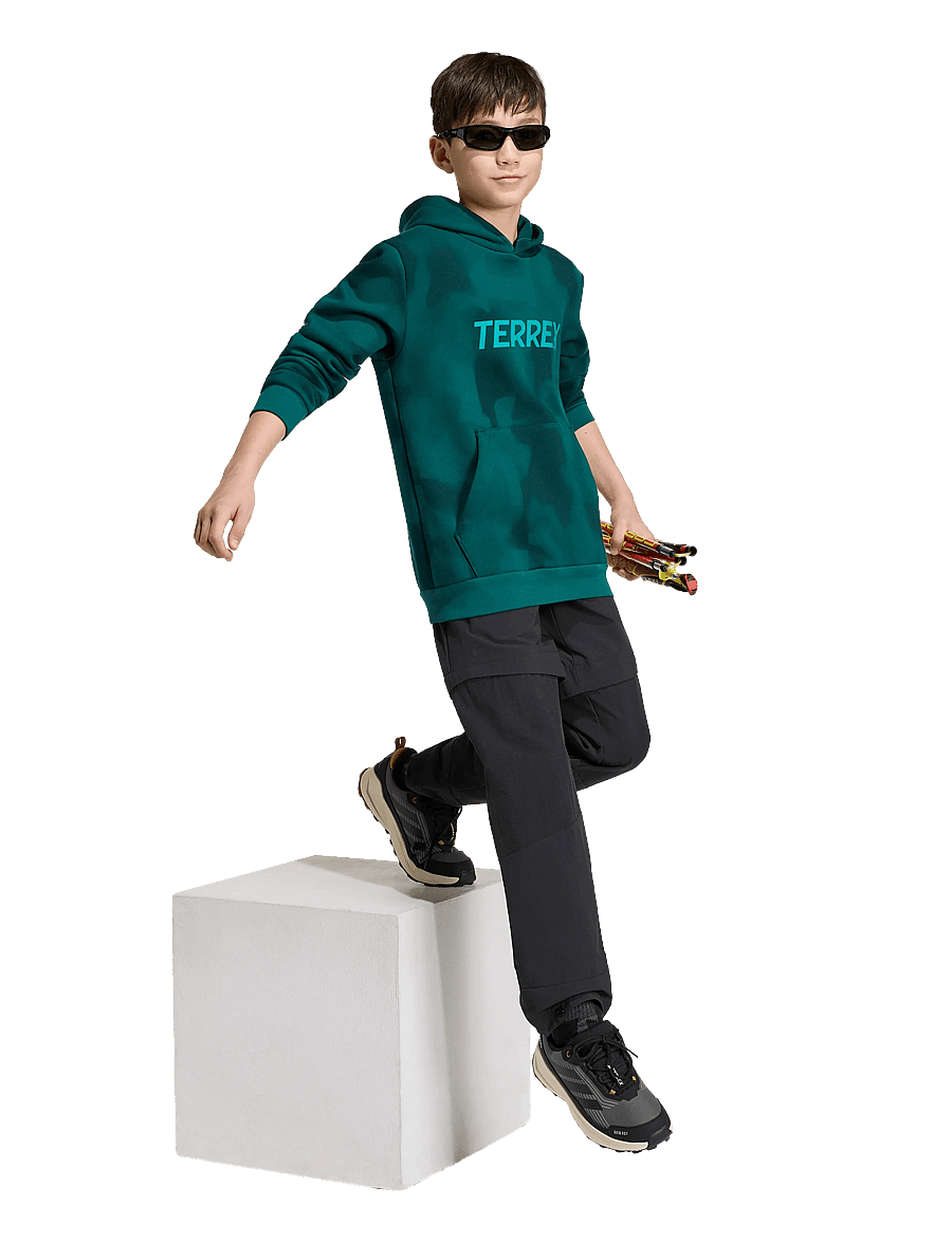 adidas Terrex - K MT AOP LOG HD - kapuzenpullover - cgreen - 0