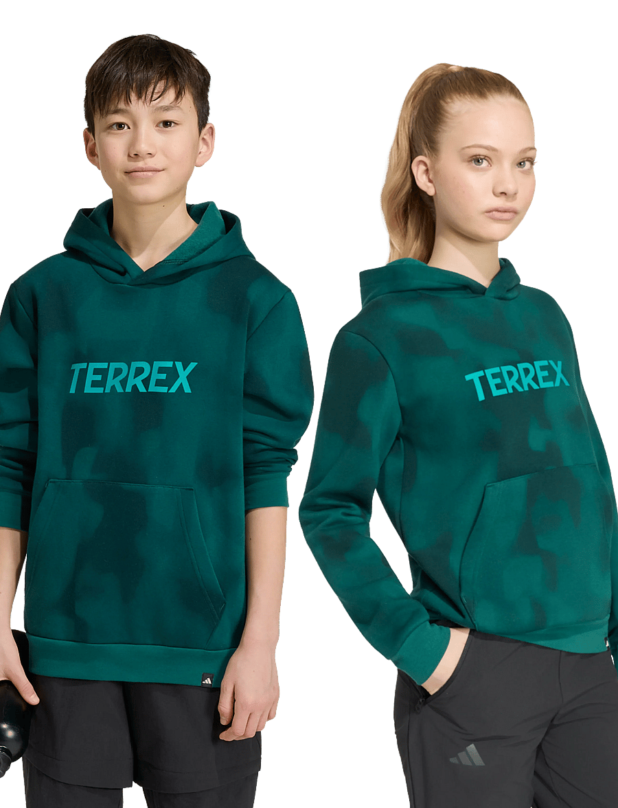 adidas Terrex - K MT AOP LOG HD - kapuzenpullover - cgreen - 3