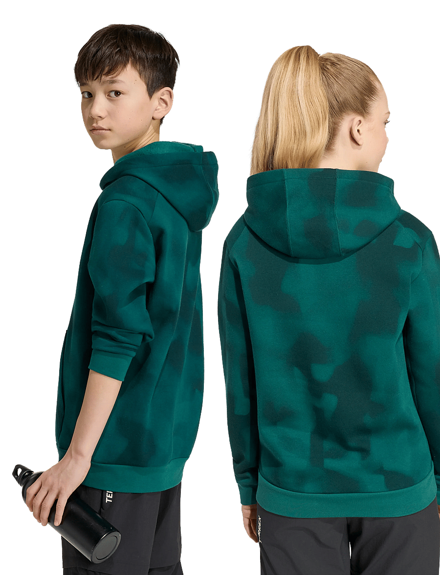 adidas Terrex - K MT AOP LOG HD - kapuzenpullover - cgreen - 4
